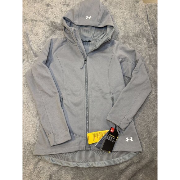 Under Armour Women's XS UA ColdGear® Dobson Softershell Gray New Jacket Full zip - Picture 1 of 9